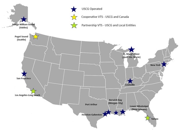 Vessel Traffic System Map